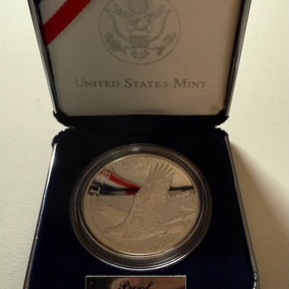 2008 Bald Eagle Commemorative Silver Dollar Proof w/COA Box - Picture 5 of 10